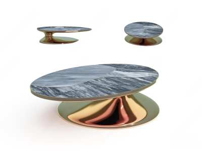 现代茶几3D模型下载